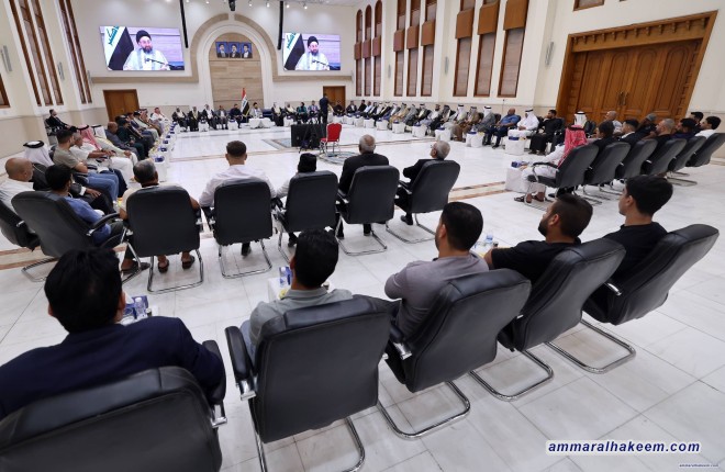 السيد الحكيم يلتقي وجهاء هور رجب: دعوة للحفاظ على المنجزات وتعزيز الاستقرار عبر الاستثمار والمشاركة الواعية في الانتخابات