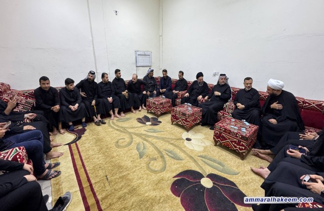 تقرير مصور .. السيد الحكيم يزور المراقد المقدسة في النجف وكربلاء ضمن الزيارة الاربعينية ويتفقد بعض مواكب الخدمة
