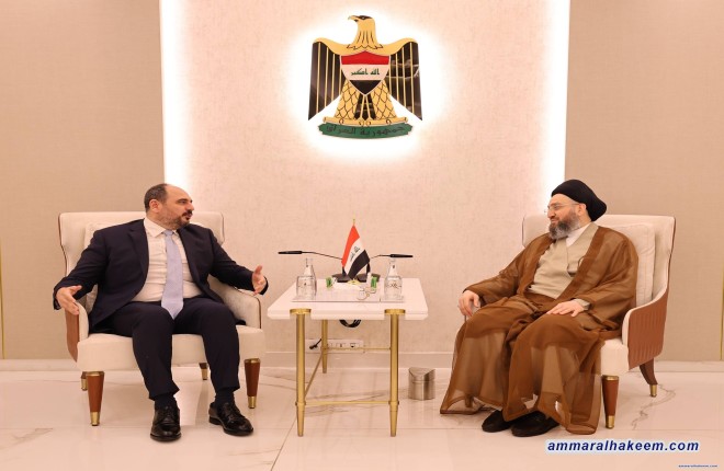 السيد الحكيم يلتقي وفد كتلة صويانا يؤكد على صون حقوق المكوّنات وضمان تمثيل المسيحيين وتشجيع عودة المهاجرين