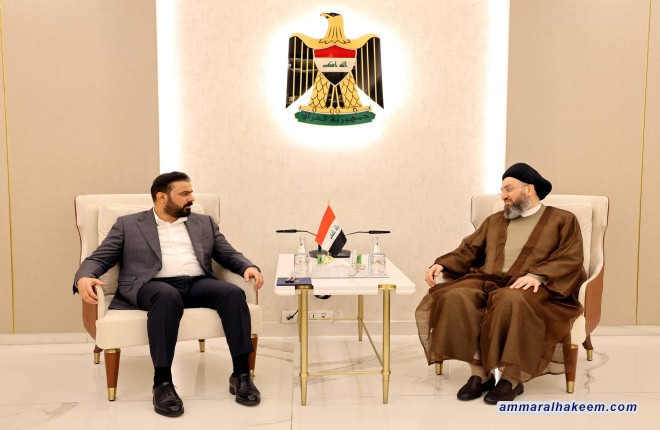 السيد الحكيم يؤكد للزيدي الالتزام بالتوقيتات الدستورية وتشكيل حكومة كفاءات لمواجهة التحديات الاقتصادية