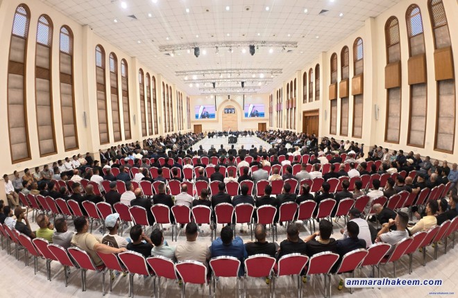 السيد الحكيم يحث أبناء الحكمة على تحويل الحضور إلى تأثير في المجتمع