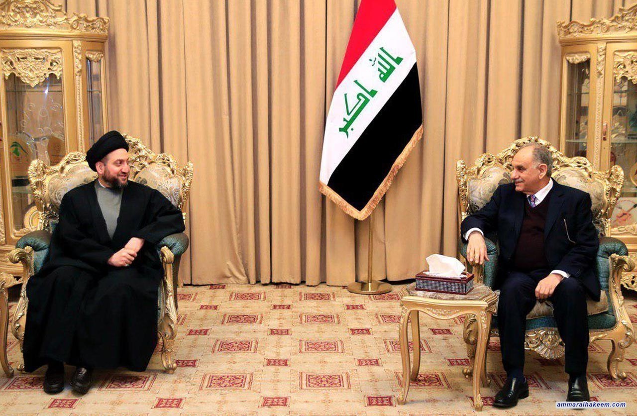 السيد عمار الحكيم يلتقي الدكتور صالح المطلك ويبحث معه استكمال الكابينة الحكومية