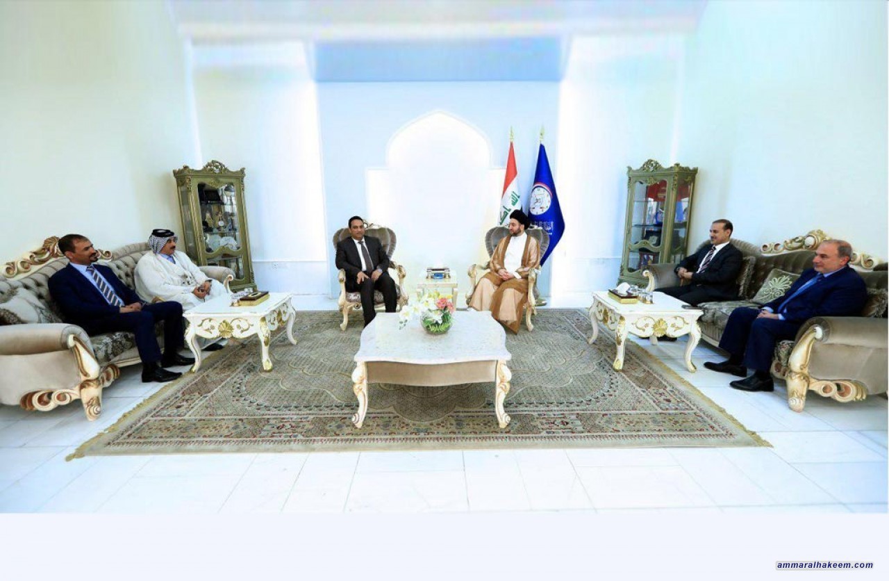 السيد عمار الحكيم يستقبل الدكتور هيثم الجبوري رئيس تجمع كفاءات ويبحث معه ملف الحكومة القادمة