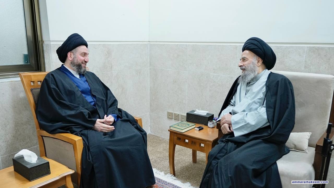 السيد الحكيم يلتقي سماحة السيد محمد تقي المدرسي