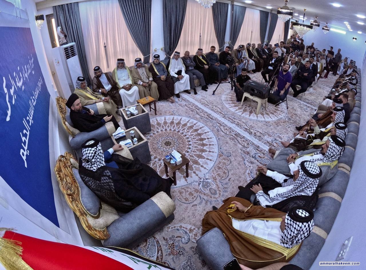 السيد الحكيم.. الغرب يتعامل بازدواجية مع القضية الفلسطينية ونستغرب سقوط العناوين البراقة كحرية التعبير وحقوق الانسان بين يوم وليلة