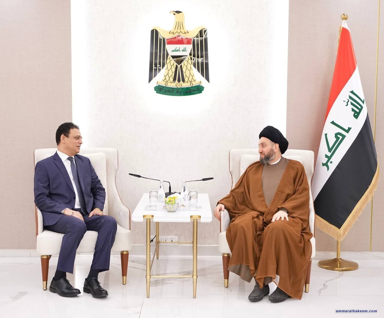 Sayyid Al-Hakeem Calls to Strengthen Egyptian Relations, Utilize Baghdad, Cairo Commonalities
