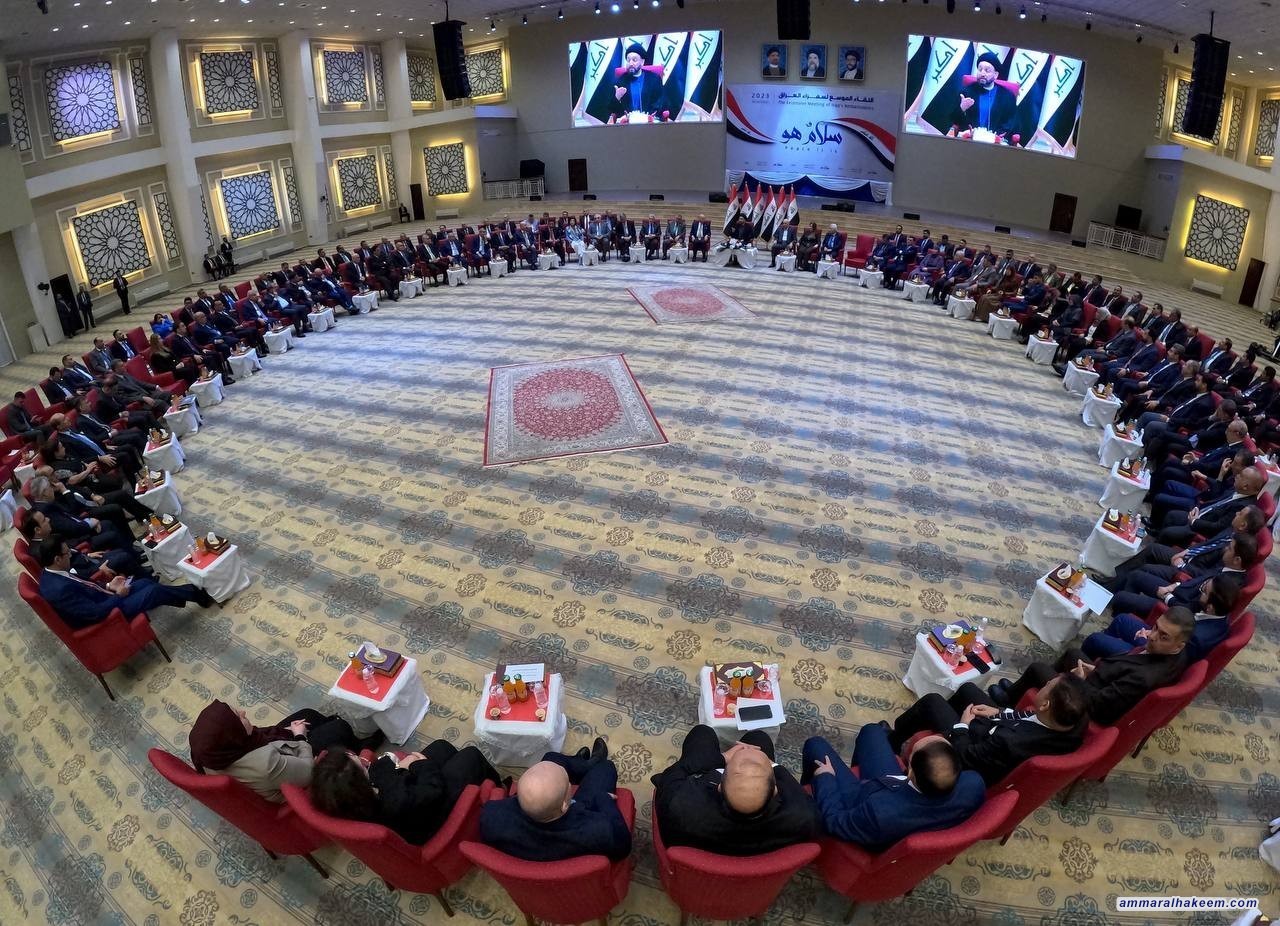 خلال لقائه السفراء العراقيين، السيد الحكيم: العالم يعيش اهتزازا قيميا وازدواجية كبيرة في المعايير