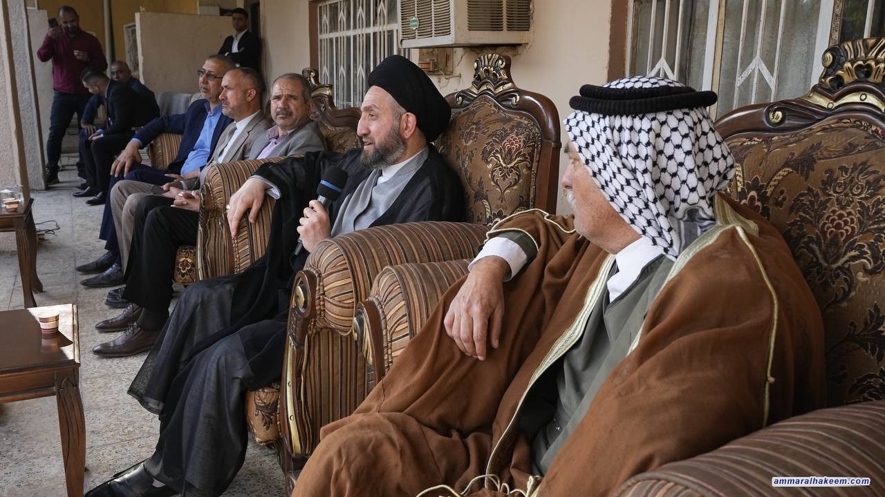 Sayyid Al-Hakeem calls to adhere to Diyala's social fabric, civil peace