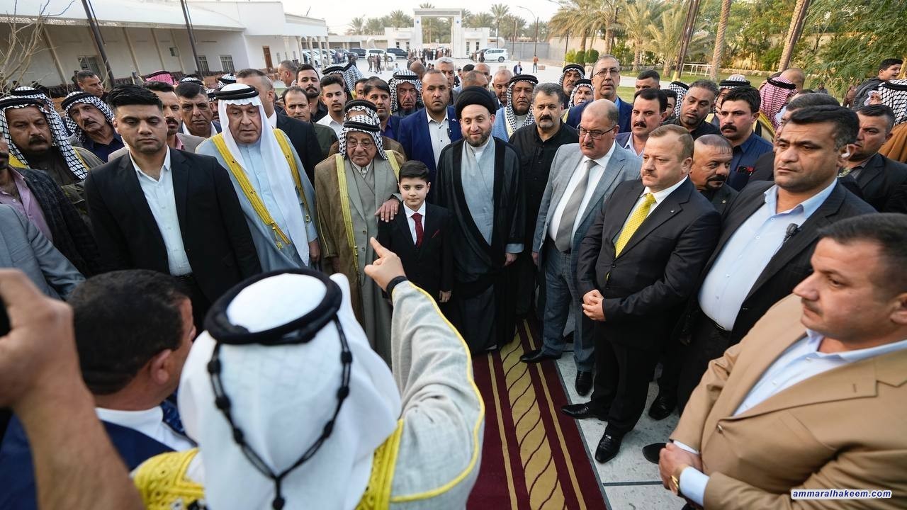 السيد الحكيم يشيد بتمسك ابناء ديالى بنسيجهم الاجتماعي وتنوعهم المكوناتي