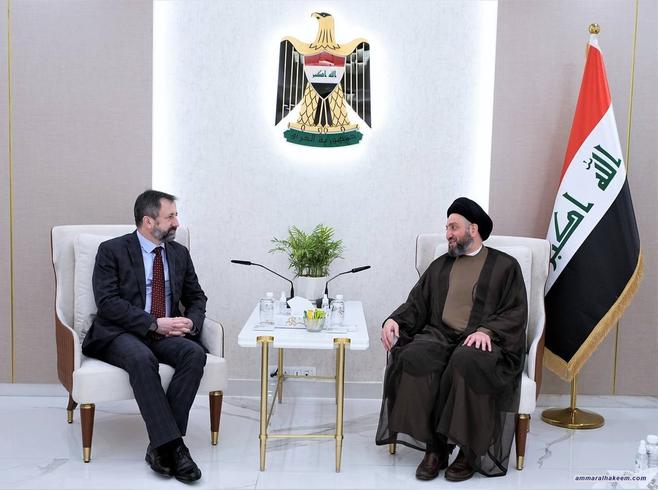 Sayyid Al-Hakeem discusses bilateral relations with the Czech Ambassador