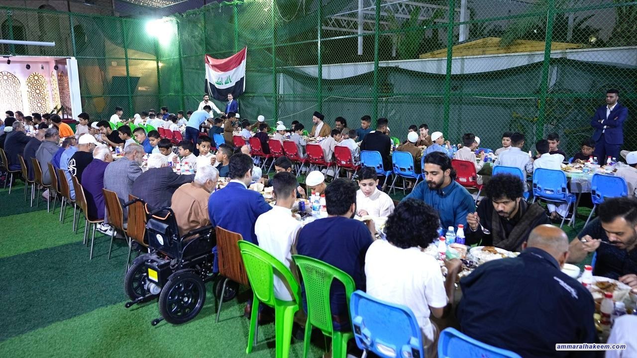 السيد الحكيم يدعو نزلاء البيت العراقي للابداع ورعاية الطفولة الى استثمار المرحلة العمرية في تطوير مهاراتهم