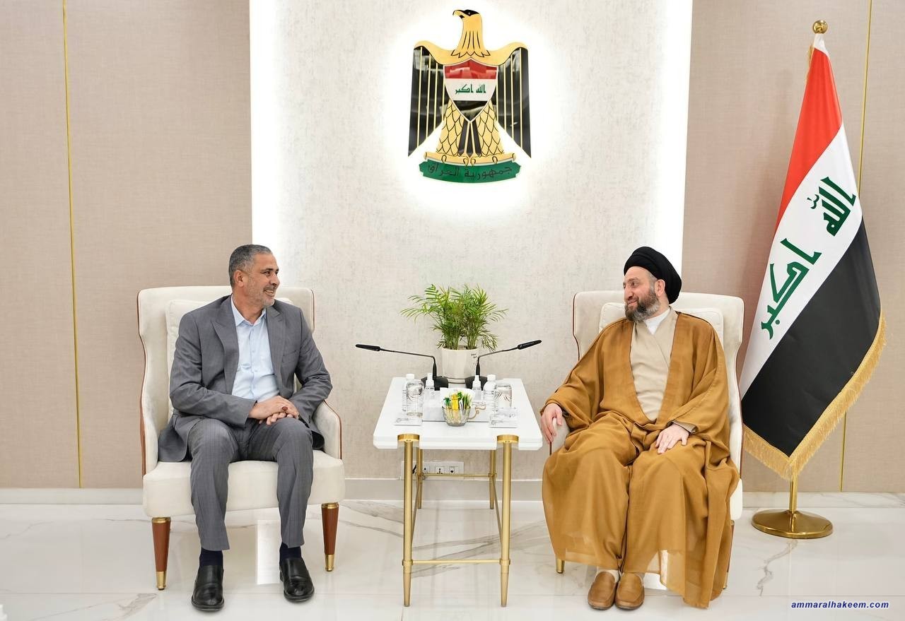 Sayyid Al-Hakeem receives Jihad and Construction delegation headed by Jawad Al-Saadi