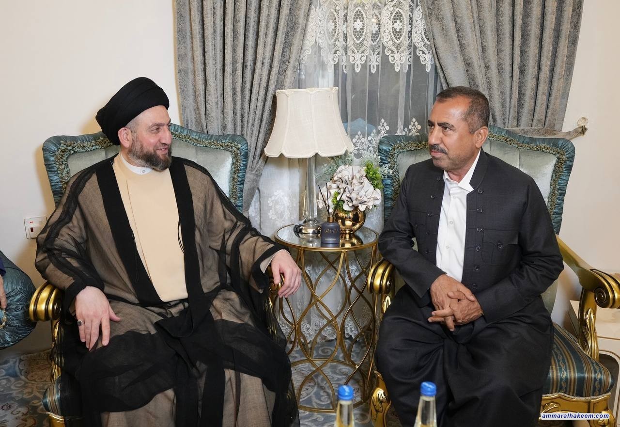 السيد الحكيم يلتقي الحاج بختيار شيخ عشيرة بيسري وعددا من وجهائها