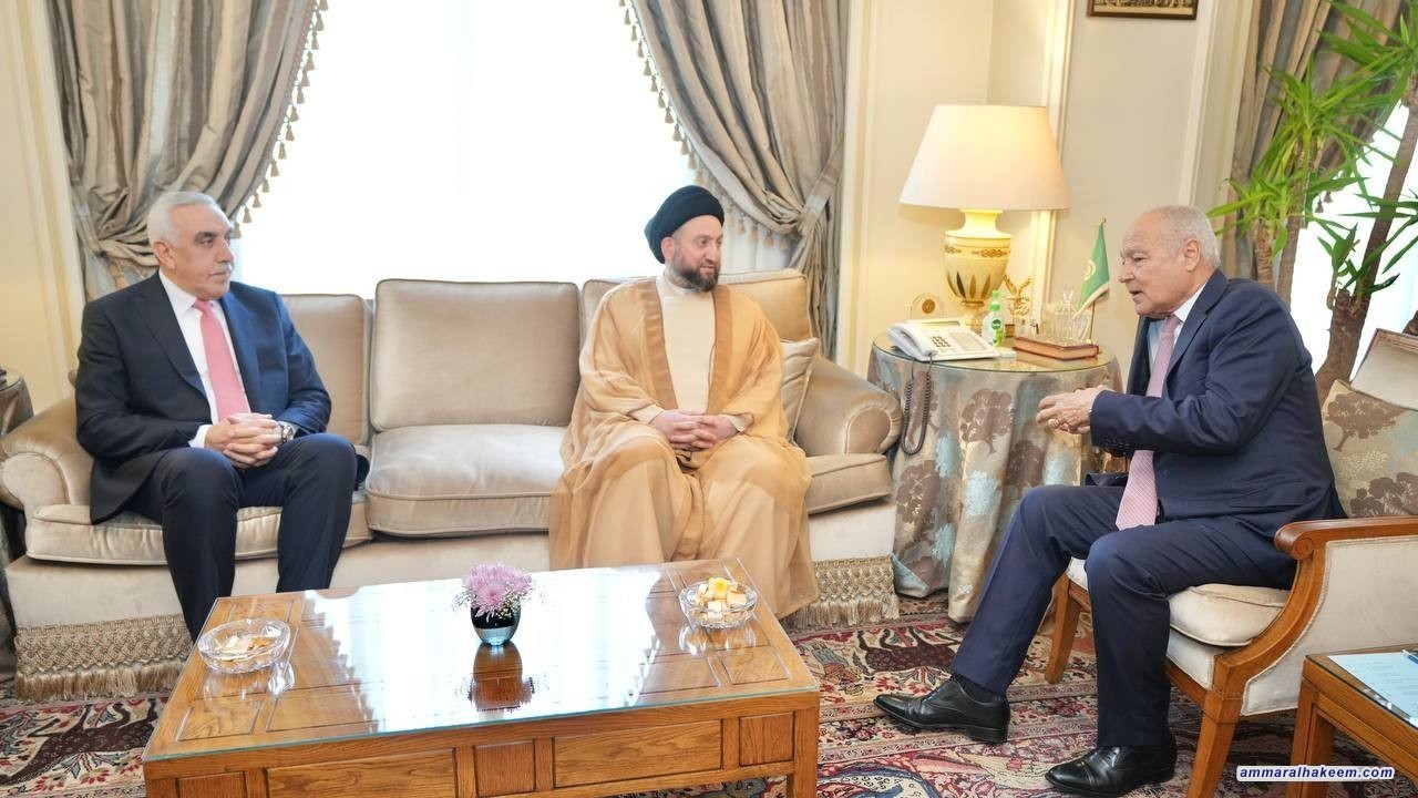 سەماحەتی حەكیم دۆخی سیاسی عێڕاق لەگەڵ ئەمینداری گشتی زاكۆی ولاتانی عەرەبی تاوتوی دەكات