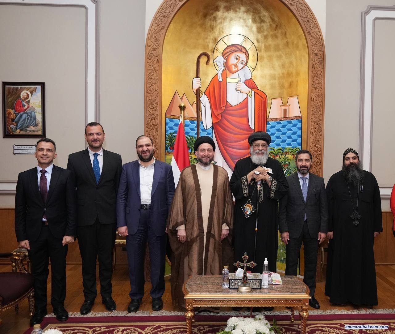 سەماحەتی حەكیم چاوی بە قەداسەتی پاپا تزوارسی دووەم كەوت