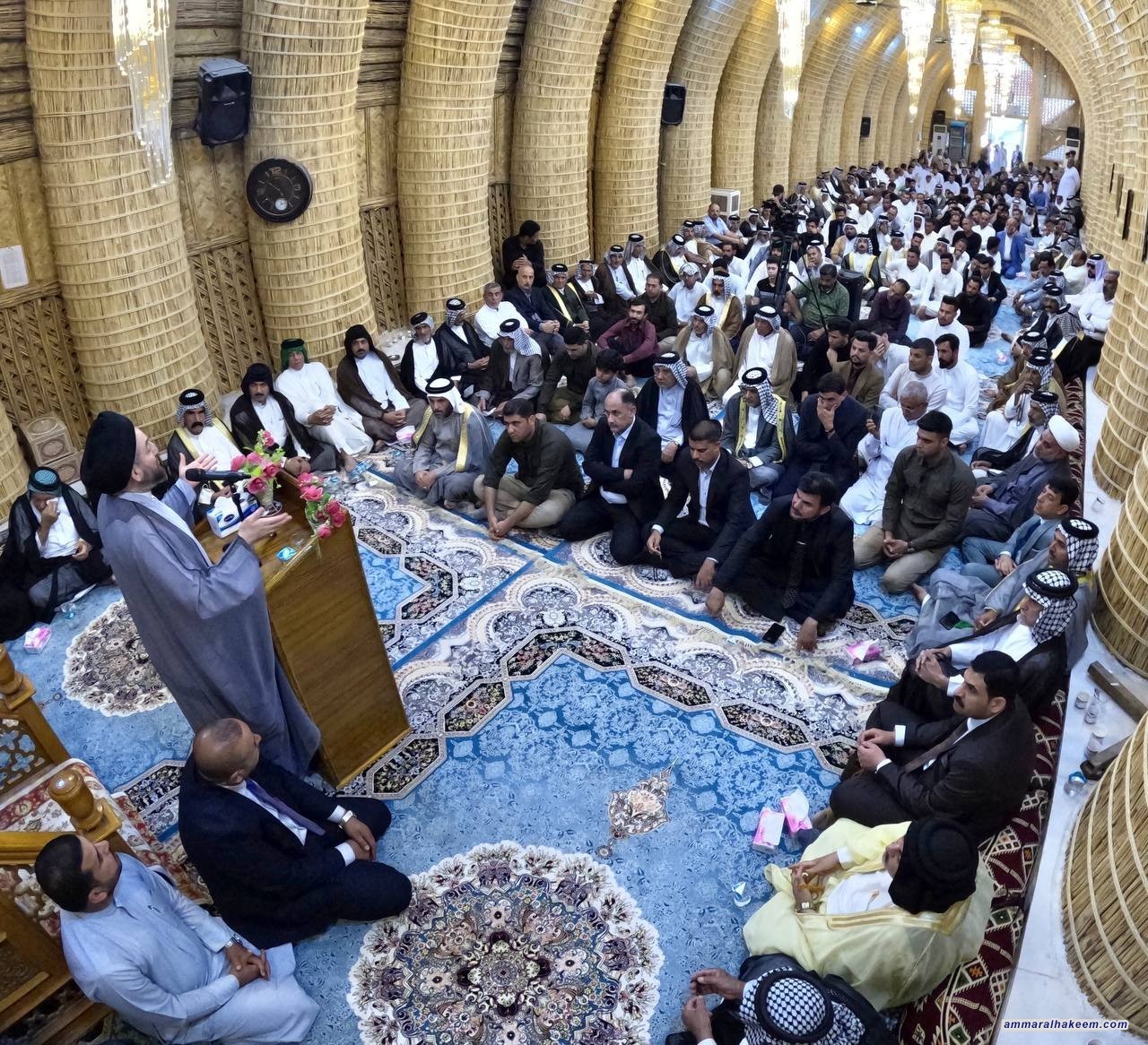 سەماحەتی حەكیم داوای دروستكردنی كەش و هەوایەكی گونجاو بۆ وەبەرهێنان لەبەسرە دەكات