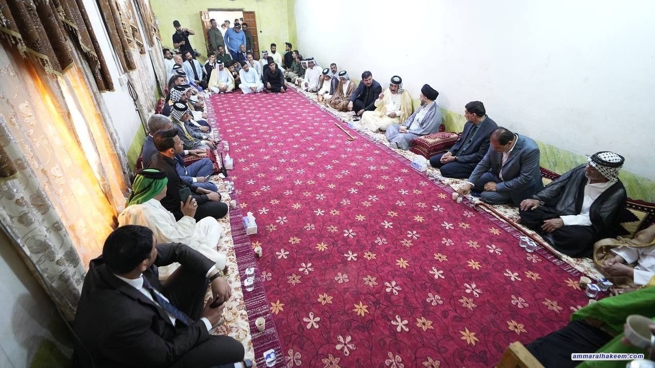 Sayyid Al-Hakeem visits Sheik Wadee’ Al-Muhiyat’s guest place