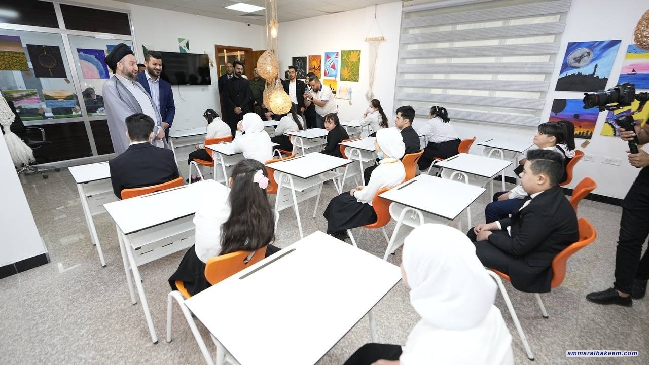 السيد الحكيم يزور اكاديمية المحاربين لذوي الهمم