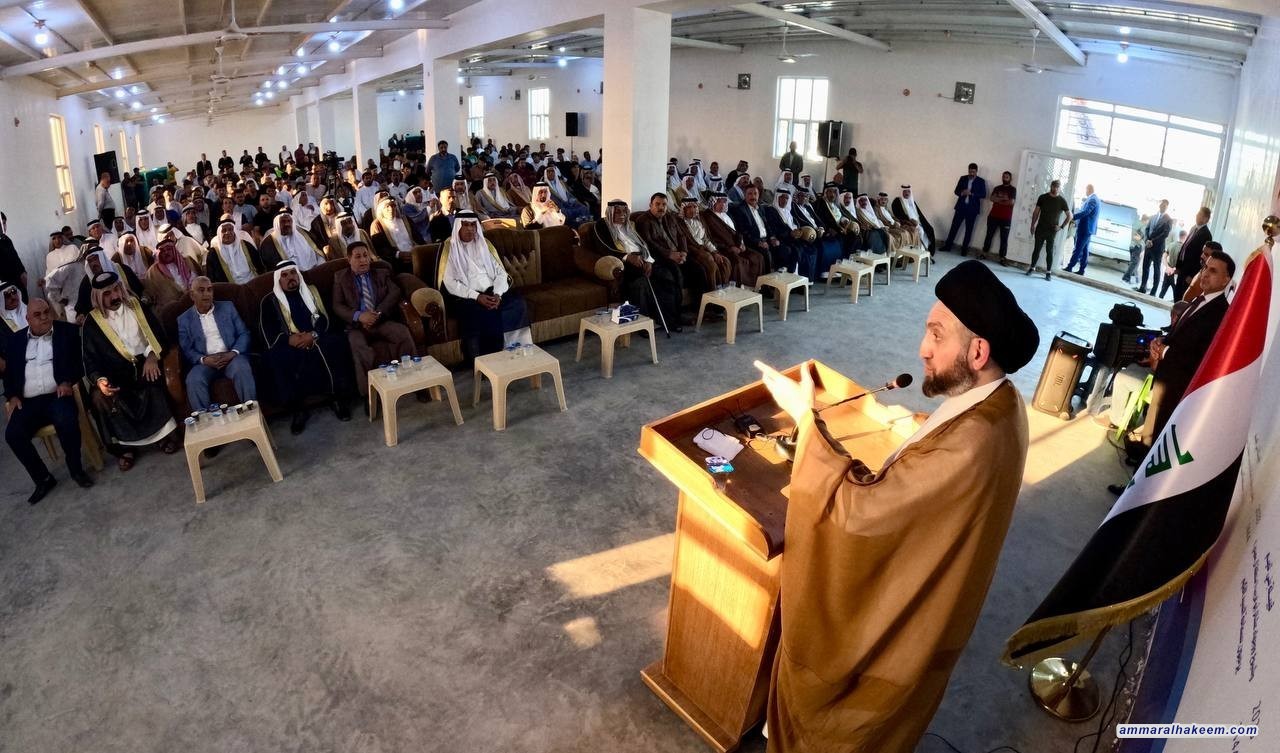 Sayyid Al-Hakeem warns against schemes to target Iraqi society by targeting religious, social, tribal, cultural symbols