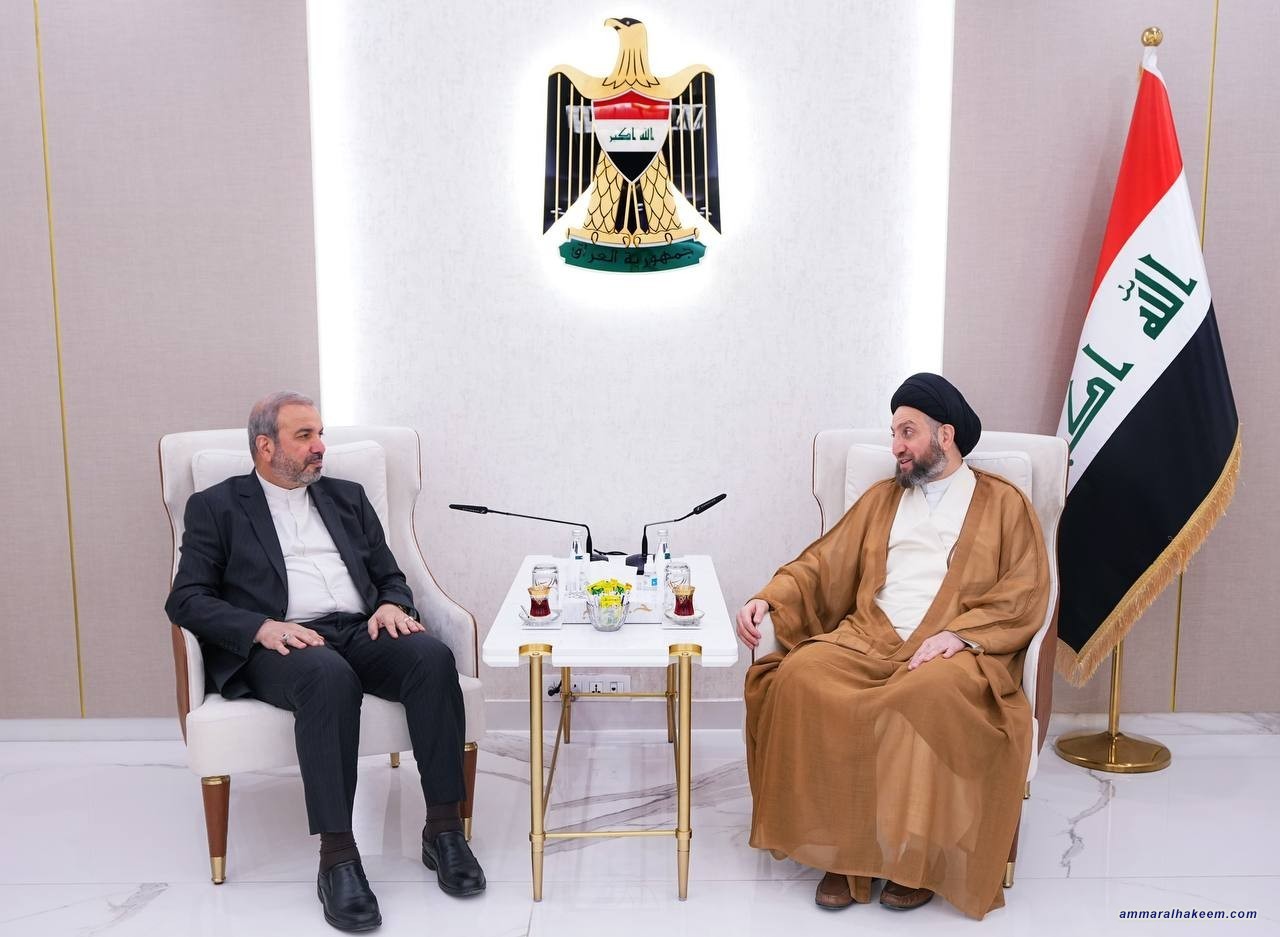 Sayyid Al-Hakeem meets Iranian ambassador, praises Iran-Saudi official meetings