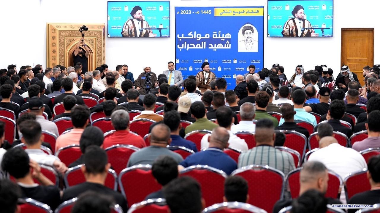 السيد الحكيم.. قضية الامام الحسين قضية محورية ومركزية مؤيدة من الله سبحانه وتعالى