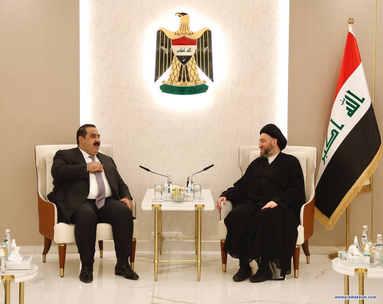السيد الحكيم يبحث مع مثنى السامرائي تفعيل اقرار القوانين في المرحلة القادمة