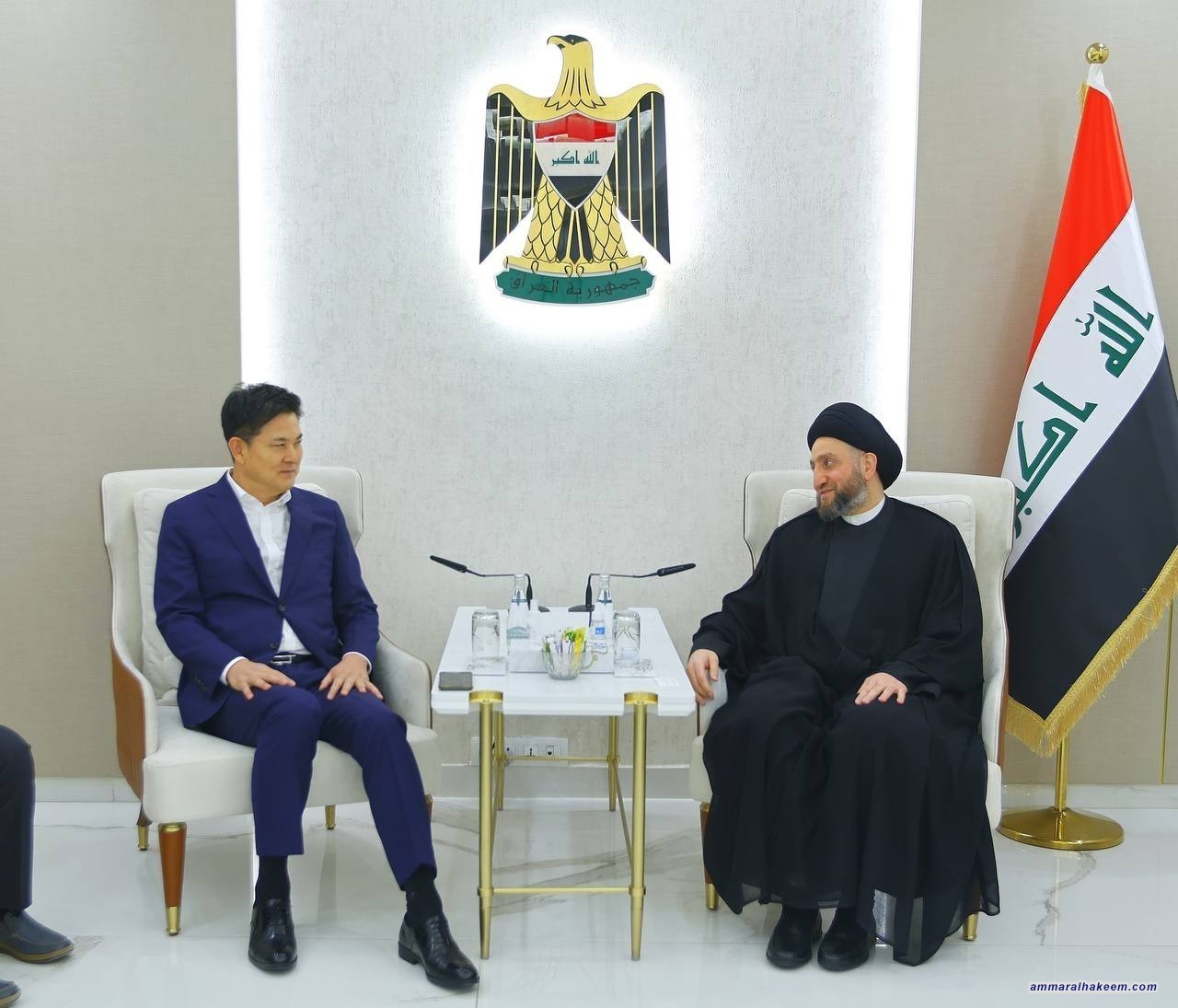 السيد الحكيم يدعو الشركات الكورية الى المساهمة في اعمار العراق