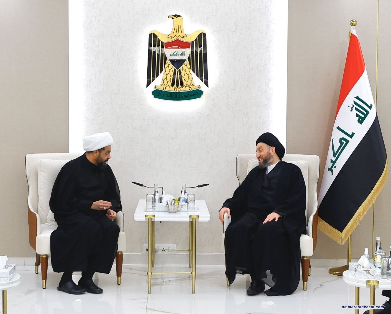 Sayyid Al-Hakeem Explores Increasing Participation Rate, Discusses Upcoming Dues with Sheikh Al-Khazali