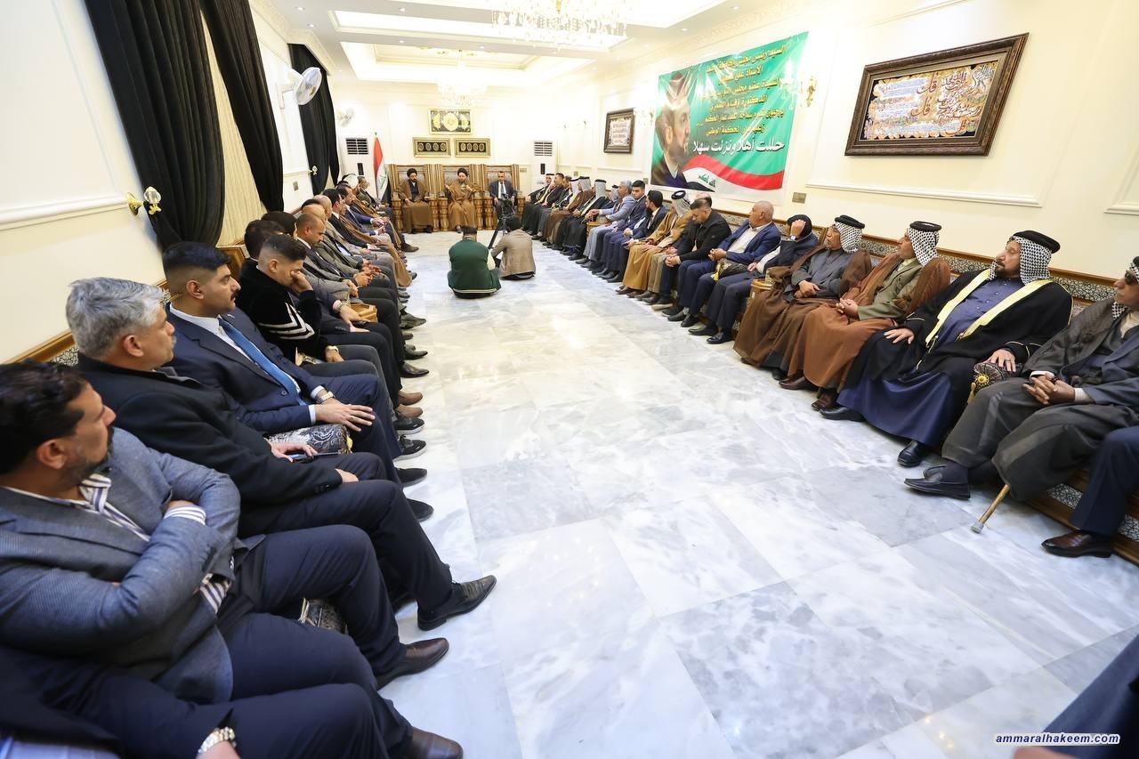 السيد الحكيم يشيد بموقف العراق الداعم للشعبين الفلسطيني واللبناني
