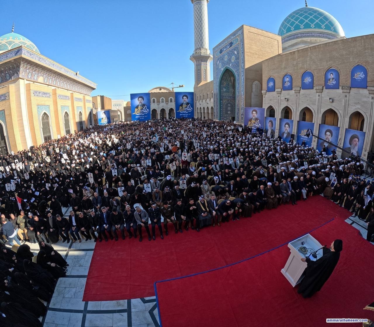 نص كلمة السيد الحكيم في يوم الشهيد العراقي، من جوار مرقد شهيد المحراب (قدس) في النجف الاشرف في الأول من رجب ١٤٤٥ هـ - ٢٠٢٤م