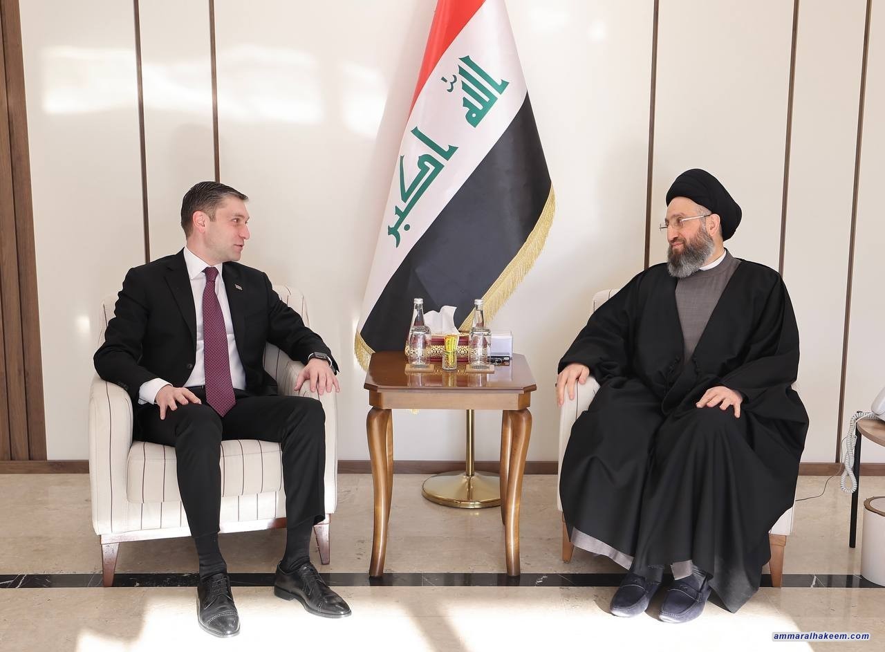 Sayyid Ammar Al-Hakeem Discusses Strengthening Iraq-Azerbaijan Relations with Azerbaijani Ambassador