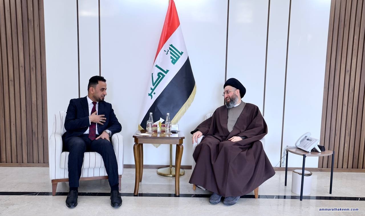 سەماحەتی حەكیم چاوی بە شاندی یانەی نەجەفی وەرزشی دەكەویت و پێشخستنی یانەكە و فروان كردنی سەرچاوەكانی داهات دووپات دەكاتەوە