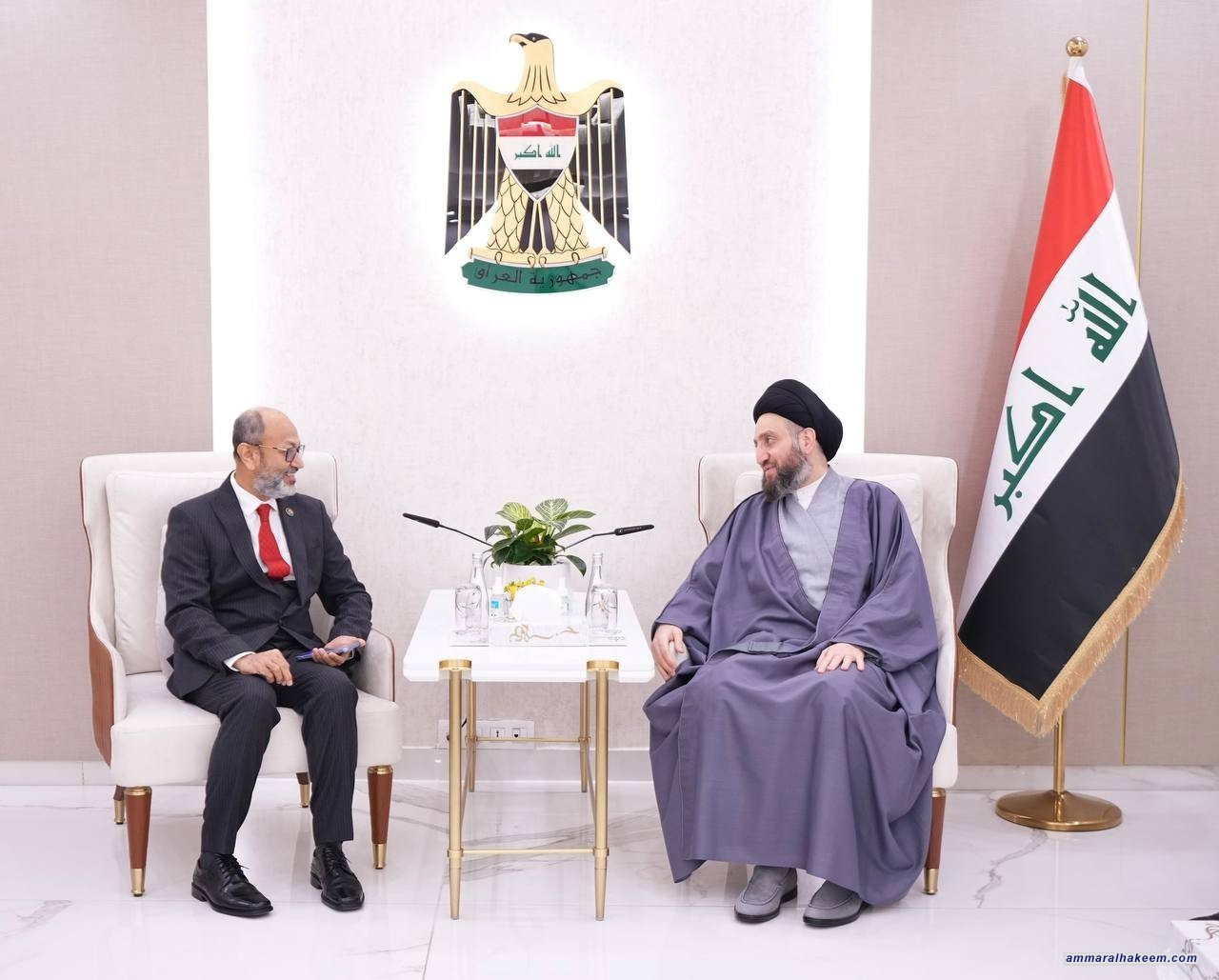 السيد الحكيم يحذر  من توسعة الصراع في المنطقة ويدين القصف الممنهج لمدينة رفح اخر ملاذ المدنيين والنازحين