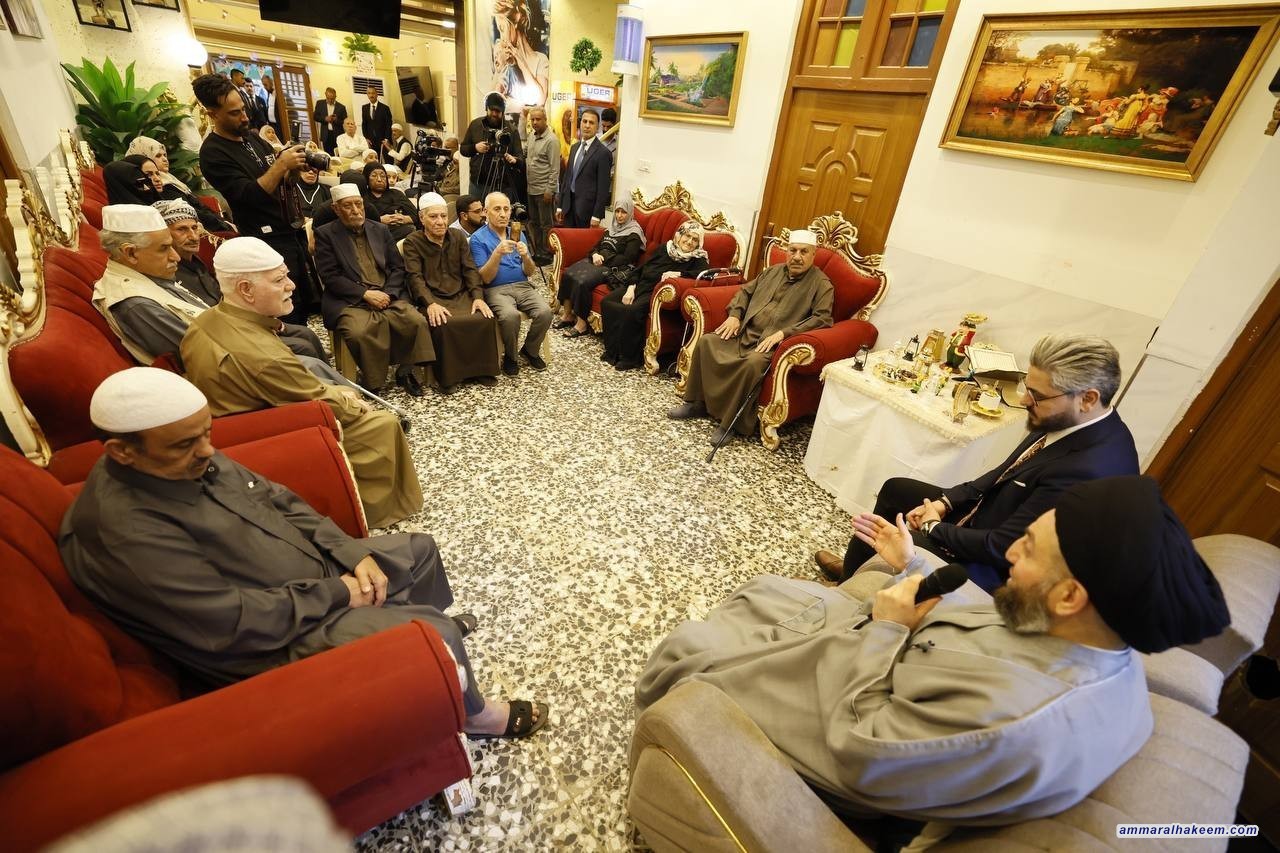 السيد الحكيم يزور دار الفرح للايتام ويشيد بمثل هذه المشاريع الانسانية