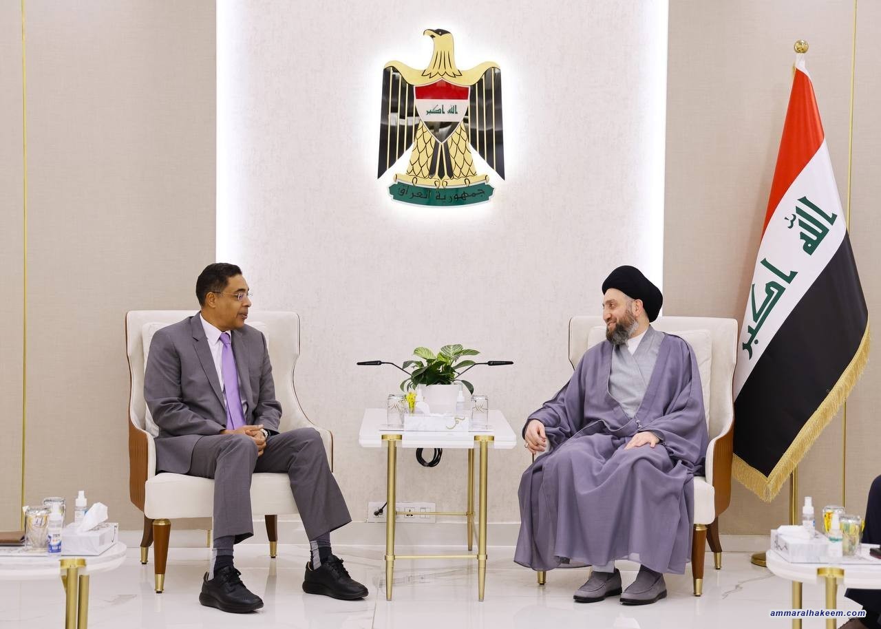 سەماحەتی حەكیم پێشوازی لە باڵیۆزی كوێت دەكات و بانگەشە دووپات دەكاتەوە بۆ بەكۆتا هێنانی دۆسێی هاوپەیمانێتی نێودەوڵەتی و گۆڕینی بۆ پەیوەندی دوو قۆڵی