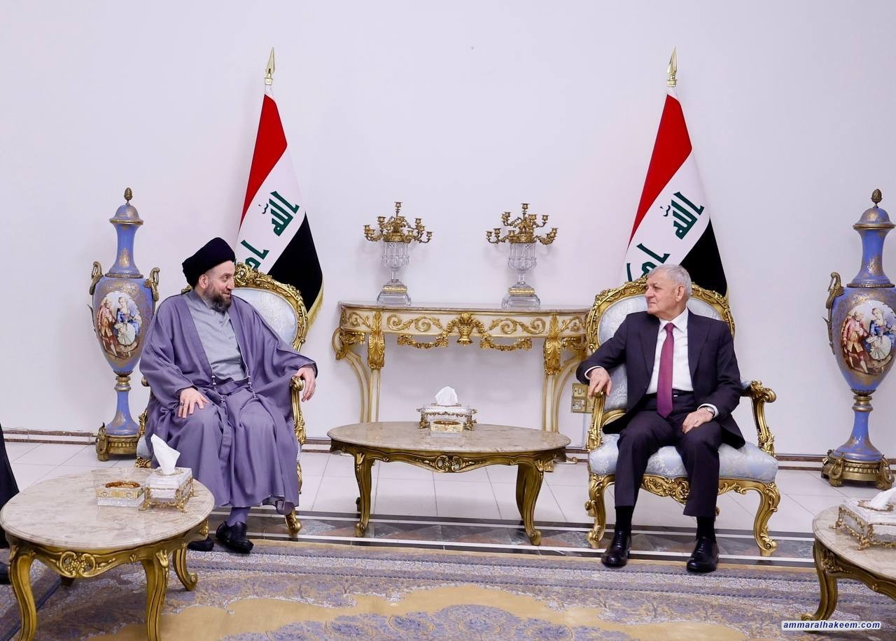 السيد الحكيم يلتقي رئيس الجمهورية ويبحث معه مستجدات الوضع السياسي