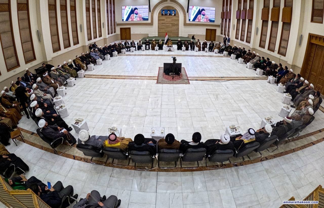 Sayyid Al-Hakeem Discusses Religious Discourse, Social Challenges with Sunni Endowment Head