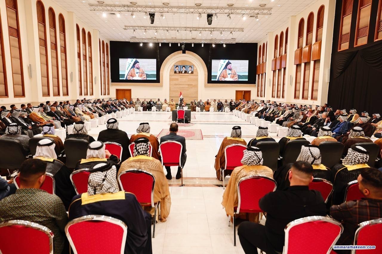 تقرير مصور .. ضمن برنامج شهر رمضان المبارك السيد الحكيم يلتقي جمعا من الشيوخ ووجهاء القبائل العراقية