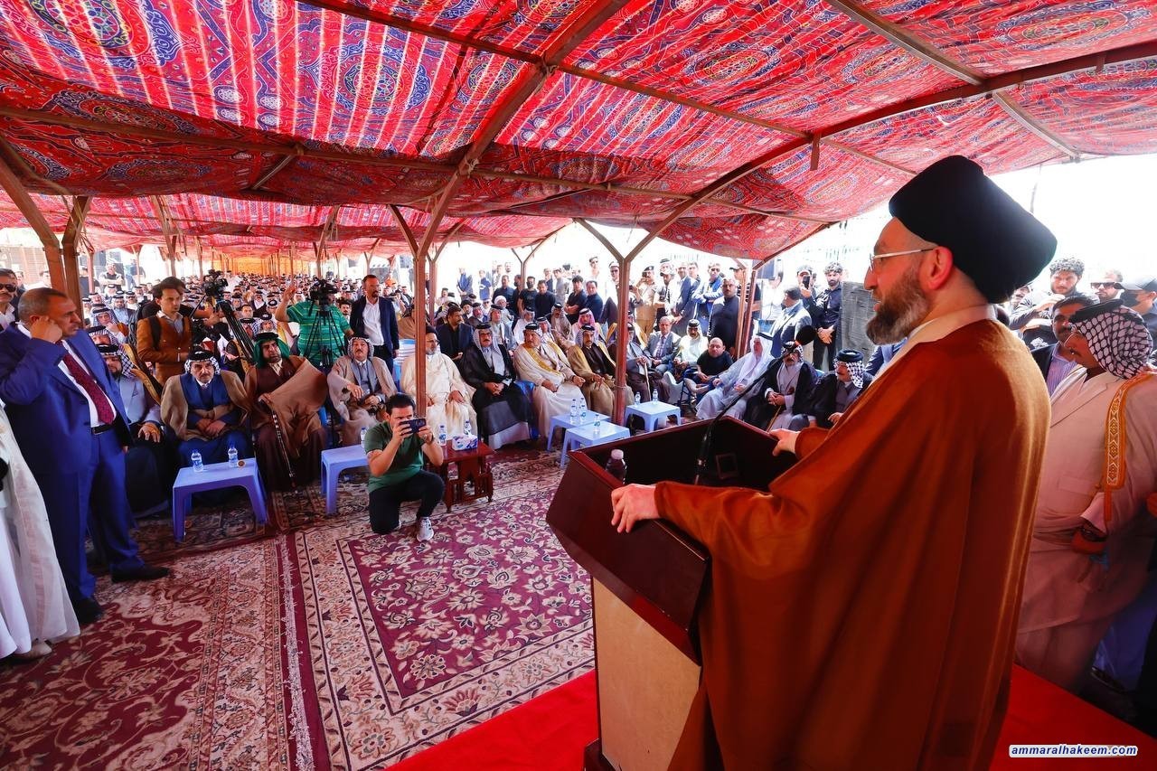 Sayyid Al-Hakeem calls for a tribal pact prohibiting the use of arms in resolving conflicts while endorsing tribal customs and the law