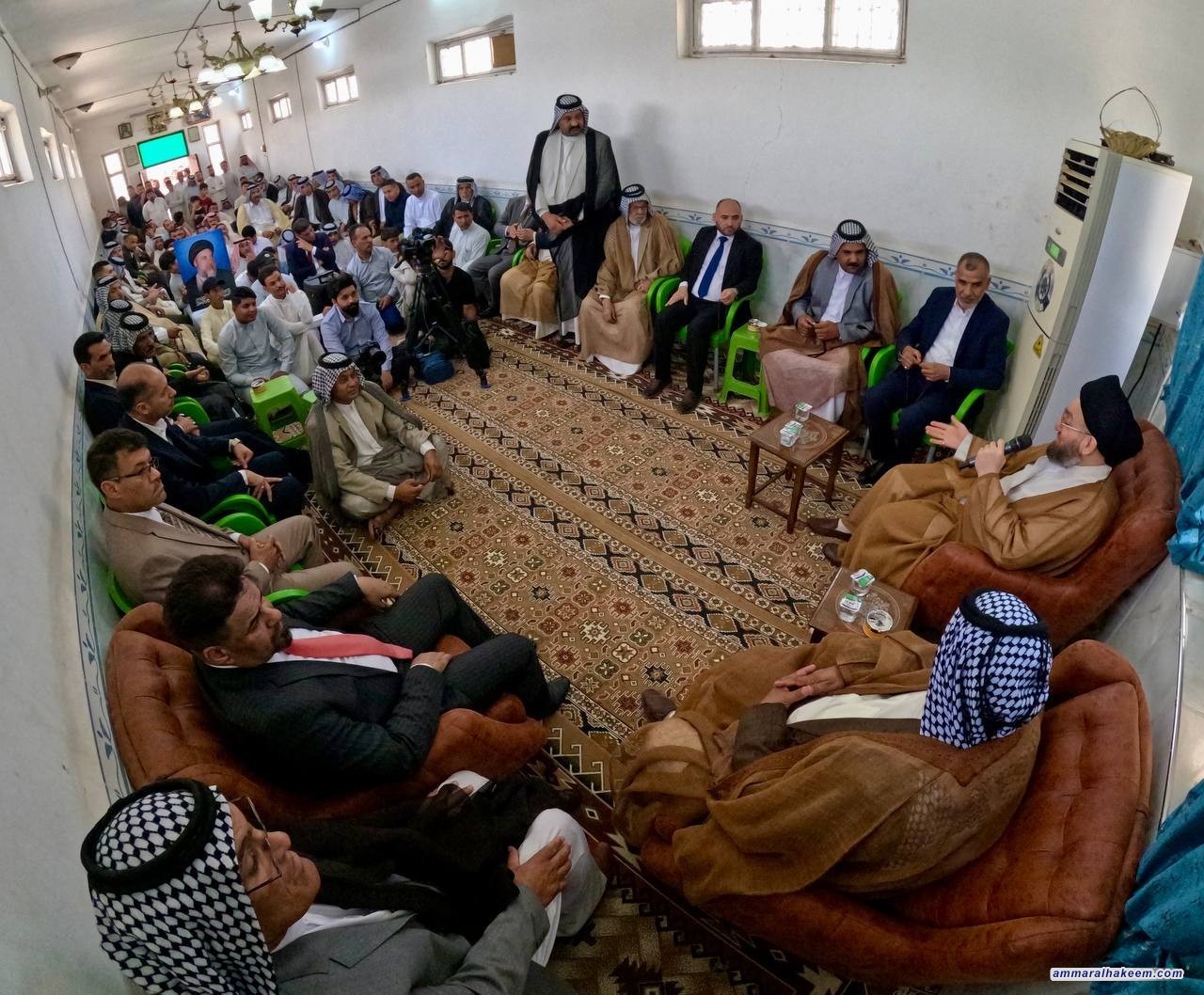 السيد الحكيم.. الشعب العراقي استطاع التغلب على التحديات وأمن واستقرار المنطقة من أمن العراق