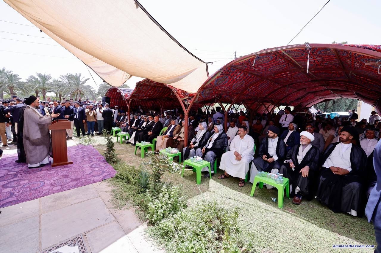 السيد الحكيم يدعو لتقنين استخدام المياه عبر استخدام الطرق الحديثة في الري