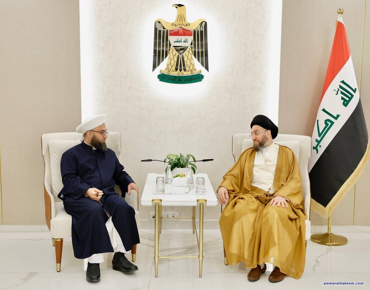 Sayyid Al-Hakeem meets Um Al-Qura foundation delegation, calls to confront foreign ideas in Iraqi society
