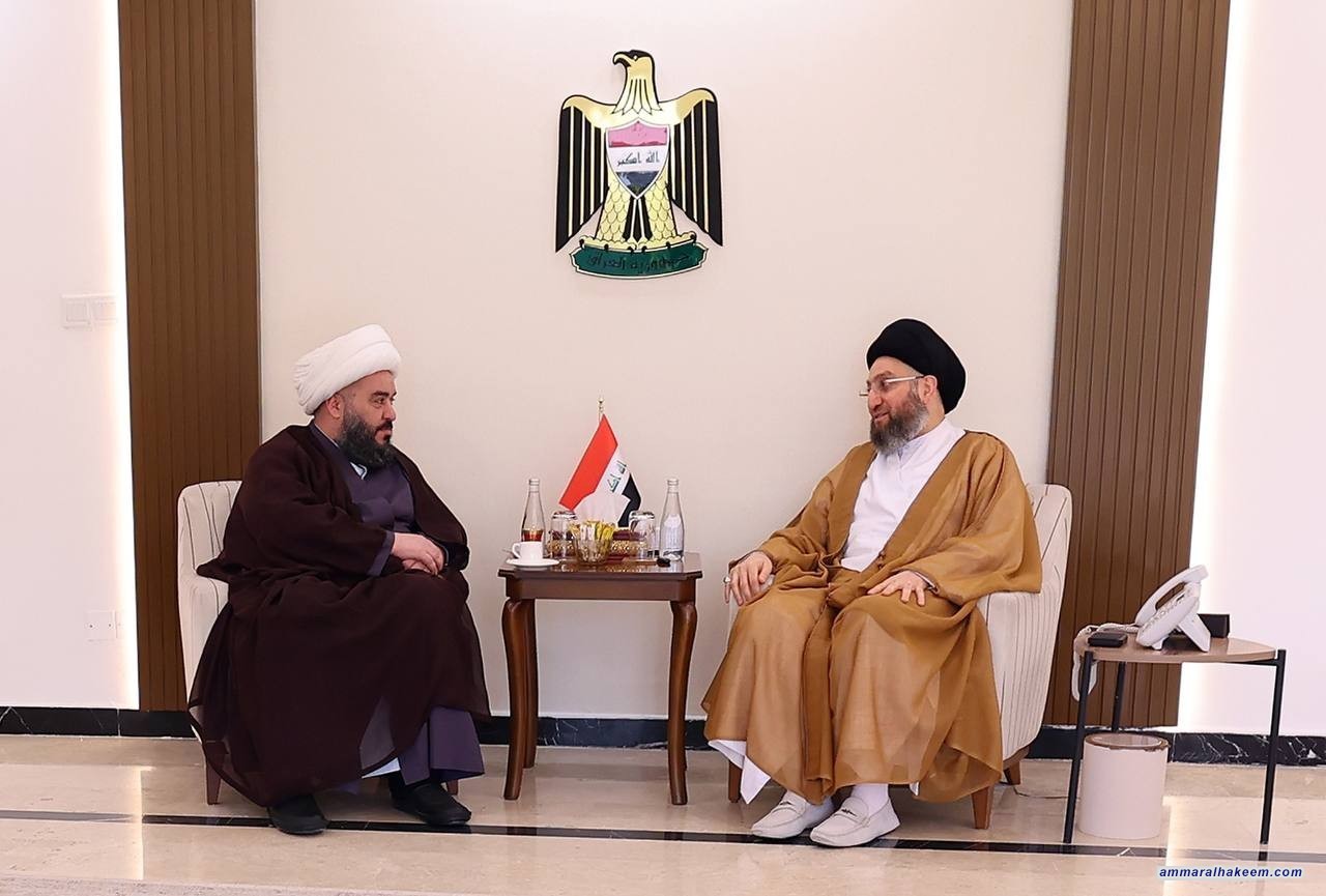 السيد الحكيم يستقبل الشيخ وائل الشمري