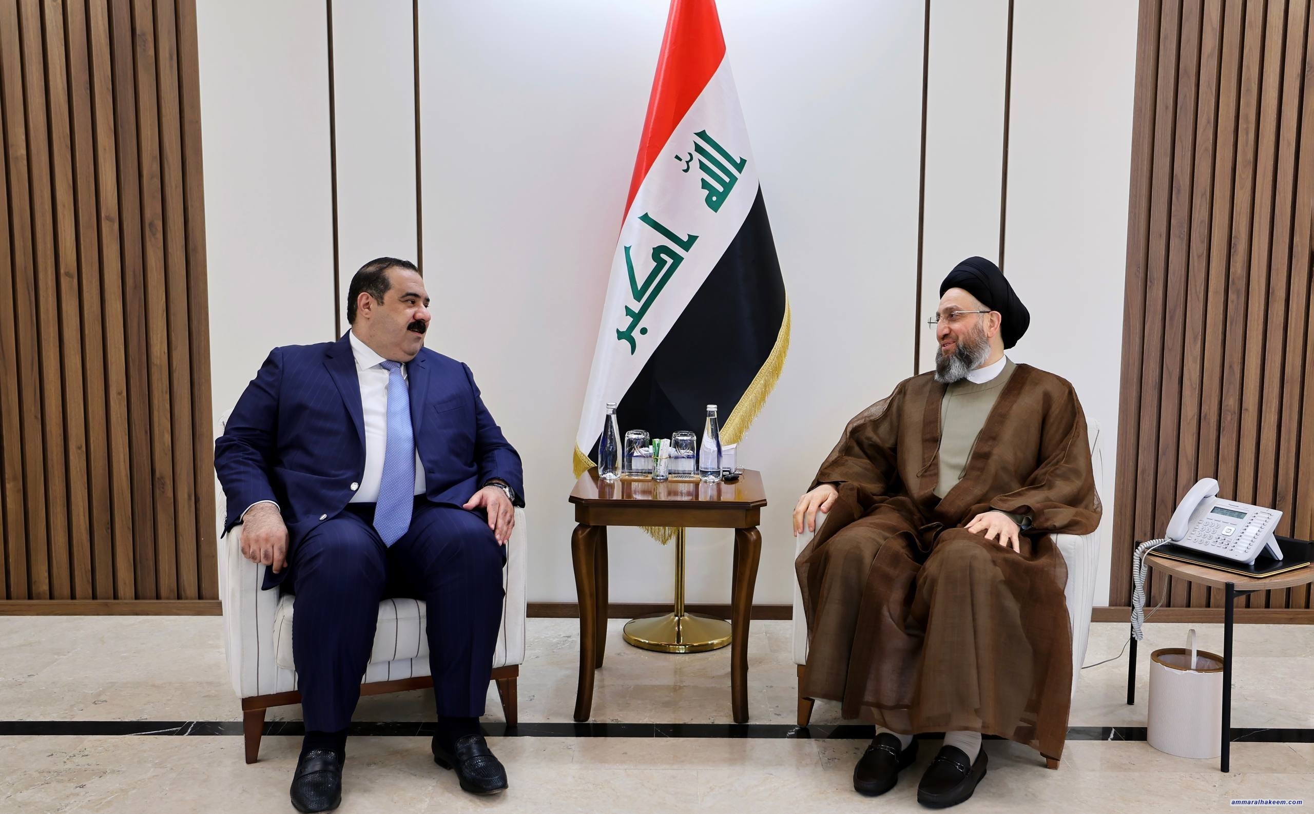 Sayyid Al-Hakeem Receives Al-Samarie, Affirms Turning Electoral Pledges into Actionable Programs