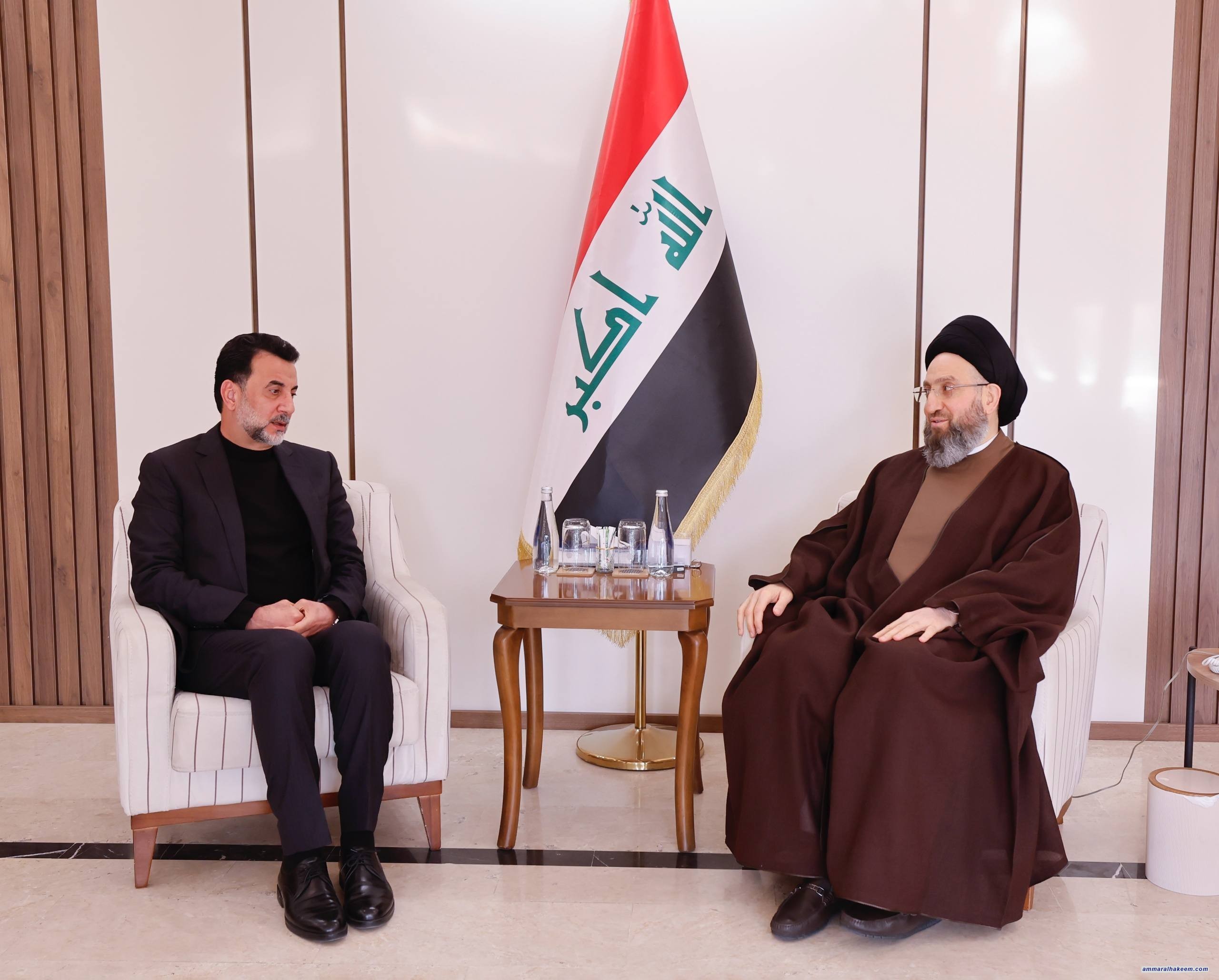 Sayyid Al-Hakeem Discusses Political Scene Updates, Upcoming Constitutional Entitlements with AbdulHussein Abtan