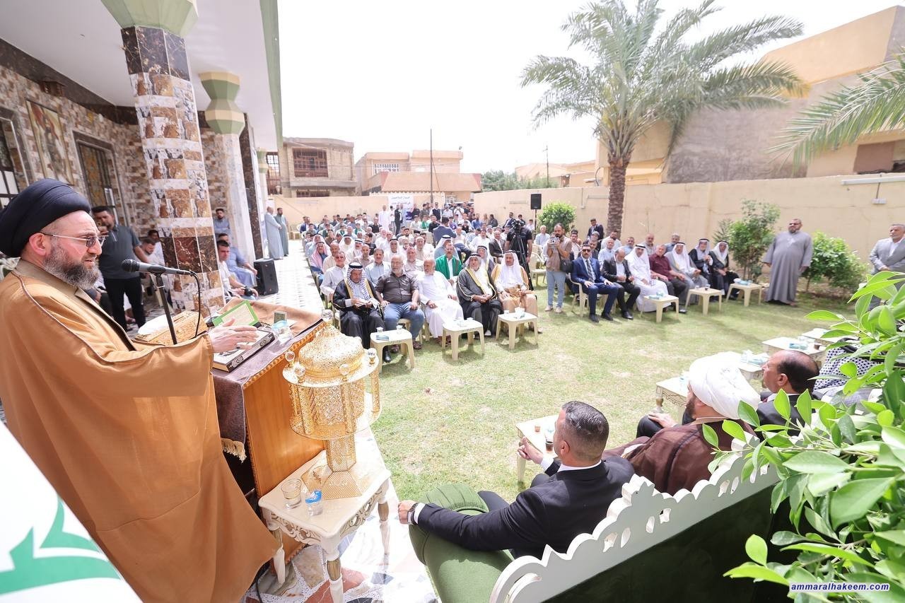 Sayyid Al-Hakeem from Dujail District: Martyrs’ Blood Forged Honor, and Iraq Today Is in a Phase of Stability and Reconstruction