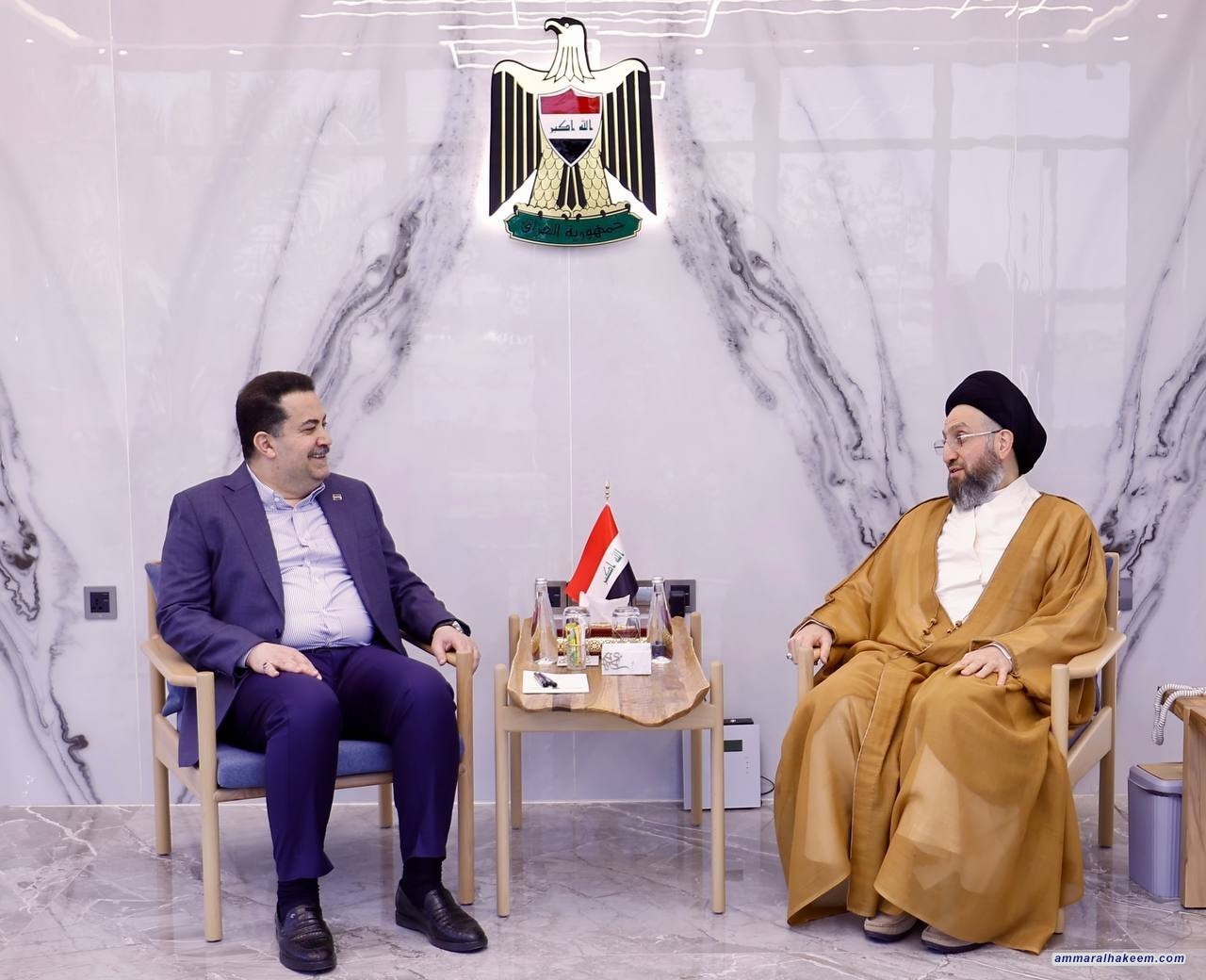 Sayyid Al-Hakeem Receives Prime Minister, Discusses Iraq Developments, Upcoming National Milestones