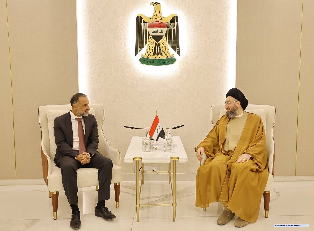السيد الحكيم يستقبل السفير البريطاني الجديد ويؤكد أهمية تعزيز التعاون الثنائي واستثمار فرص العراق الواعدة