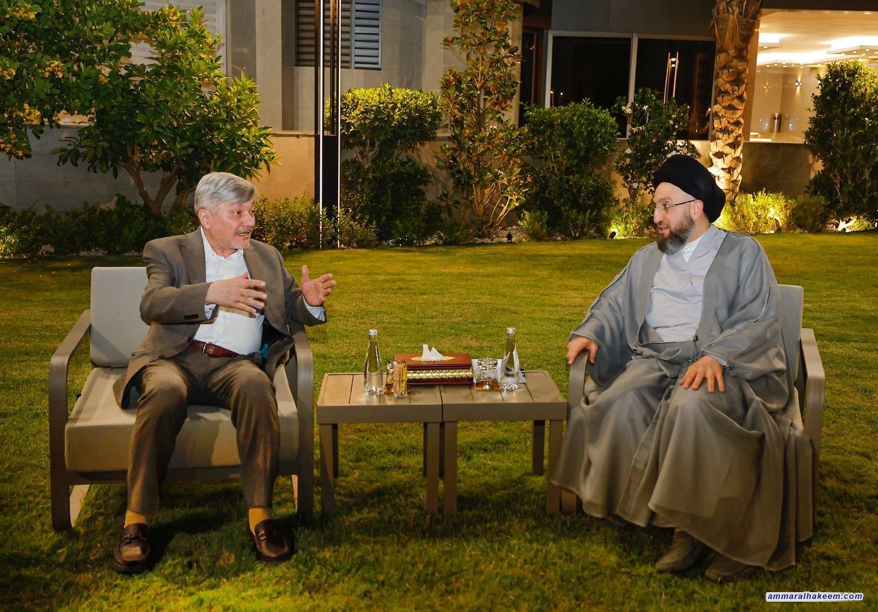 السيد الحكيم يستقبل وفدًا من قيادات تجمع "عراق المستقبل" ويشدد على التمسك بالوحدة الوطنية والتصدي للخطابات المتشنجة