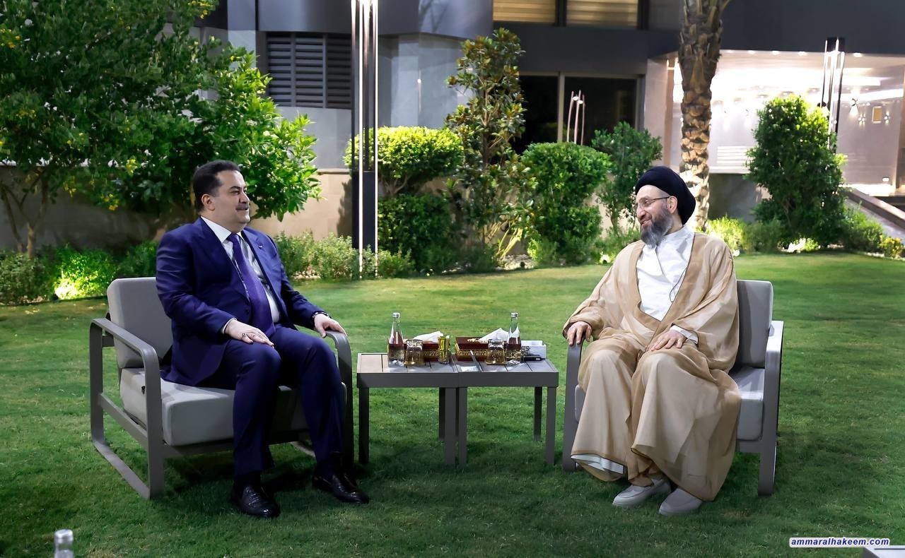 Sayyid Al-Hakeem Receives Prime Minister Mohammed Al-Sudani